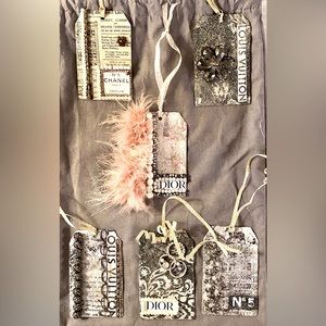 Designer Inspired Swarovski Crystal Gift Tags, Bags Tags, Wine Tags, Ornaments